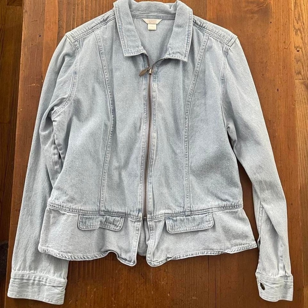Vintage Denim Jacket Light‎ wash Spring Y2K Streetwear Minimalist Classic